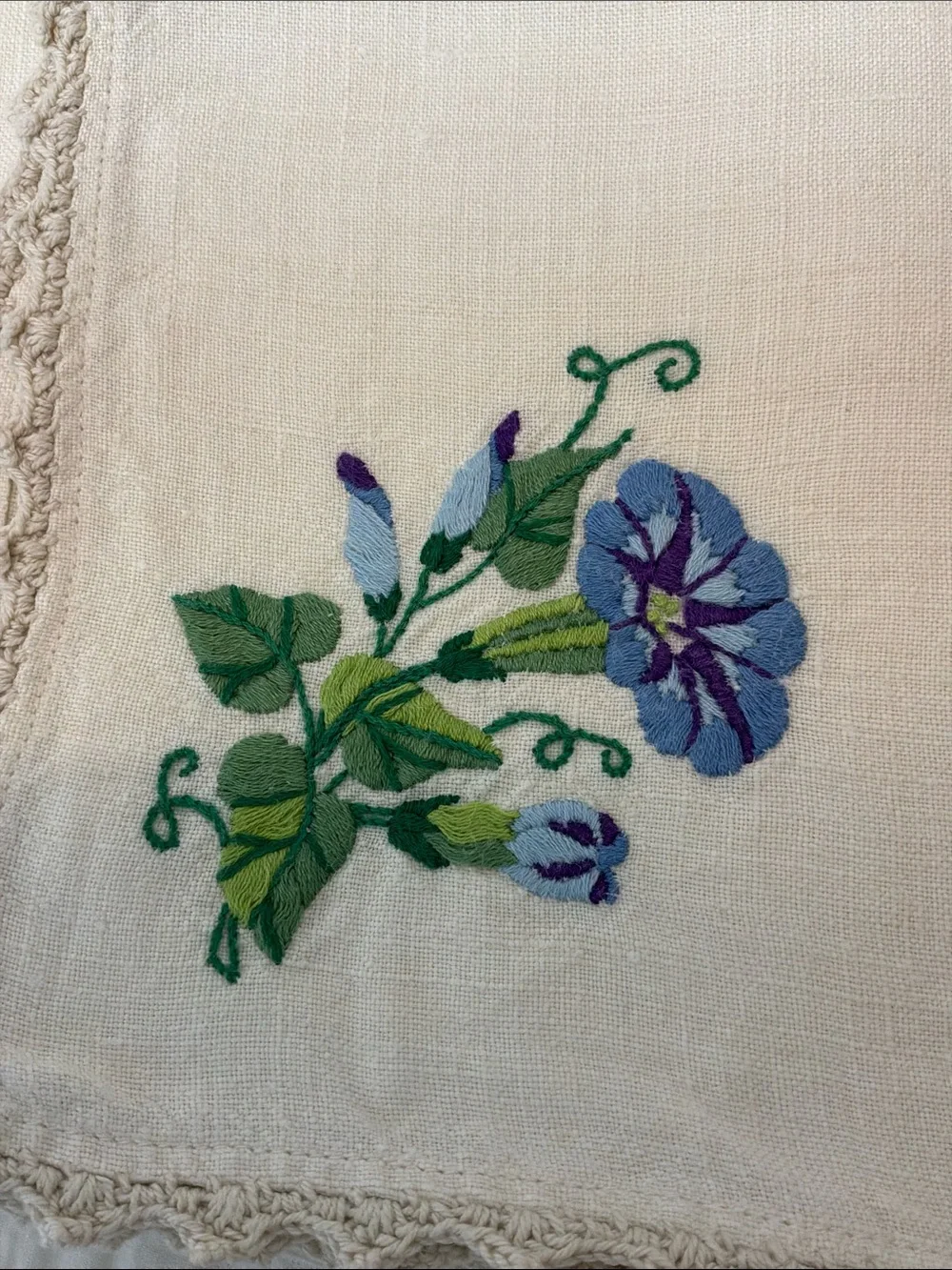 Vintage Hand Embroidered Napkins and Placemats Set